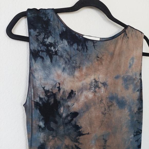 DISSH Millen Blue Tie Dye Midi Dress Size XL - Picture 6 of 12